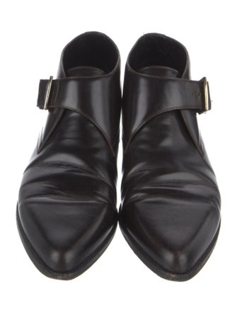 Burberry Leather Lace-Up Boots