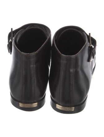 Burberry Leather Lace-Up Boots
