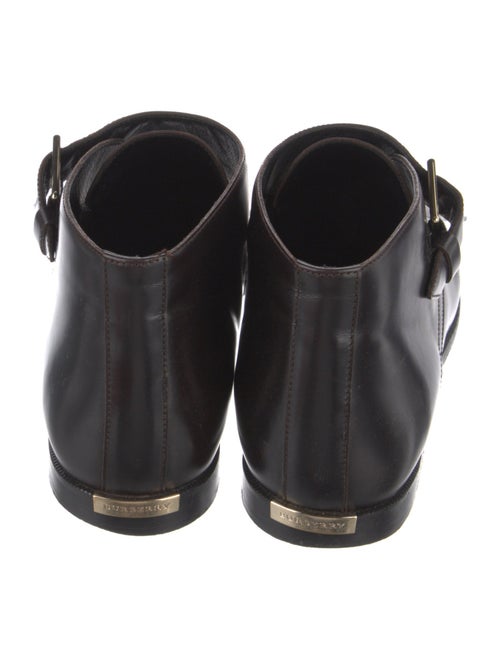 Burberry Leather Lace-Up Boots