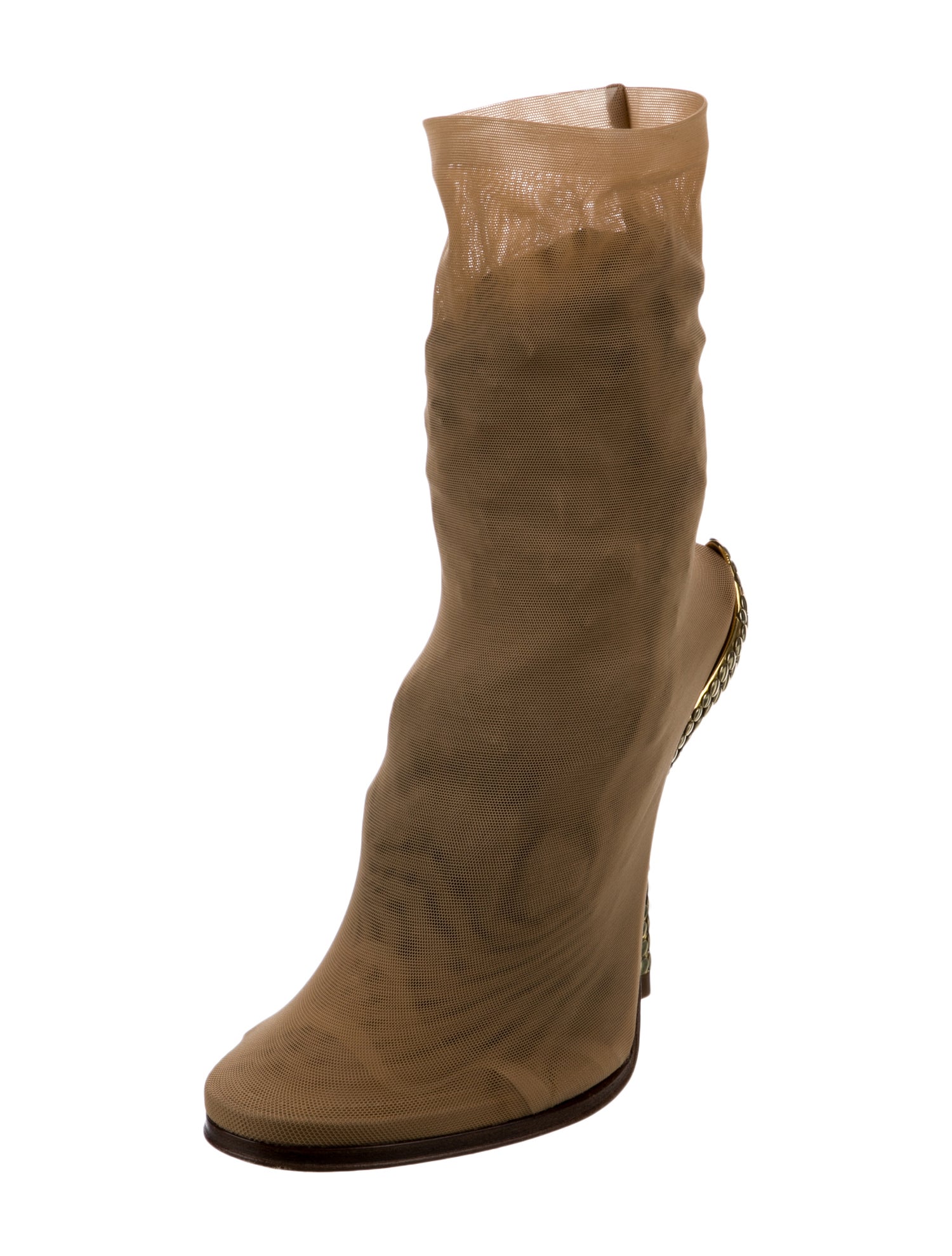 Burberry Mesh Colorblock Pattern Pumps