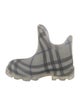 Burberry Nova Check Pattern Rubber Rain Boots