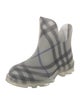 Burberry Nova Check Pattern Rubber Rain Boots