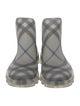 Burberry Nova Check Pattern Rubber Rain Boots