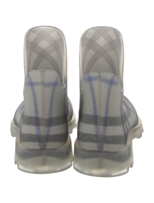 Burberry Nova Check Pattern Rubber Rain Boots