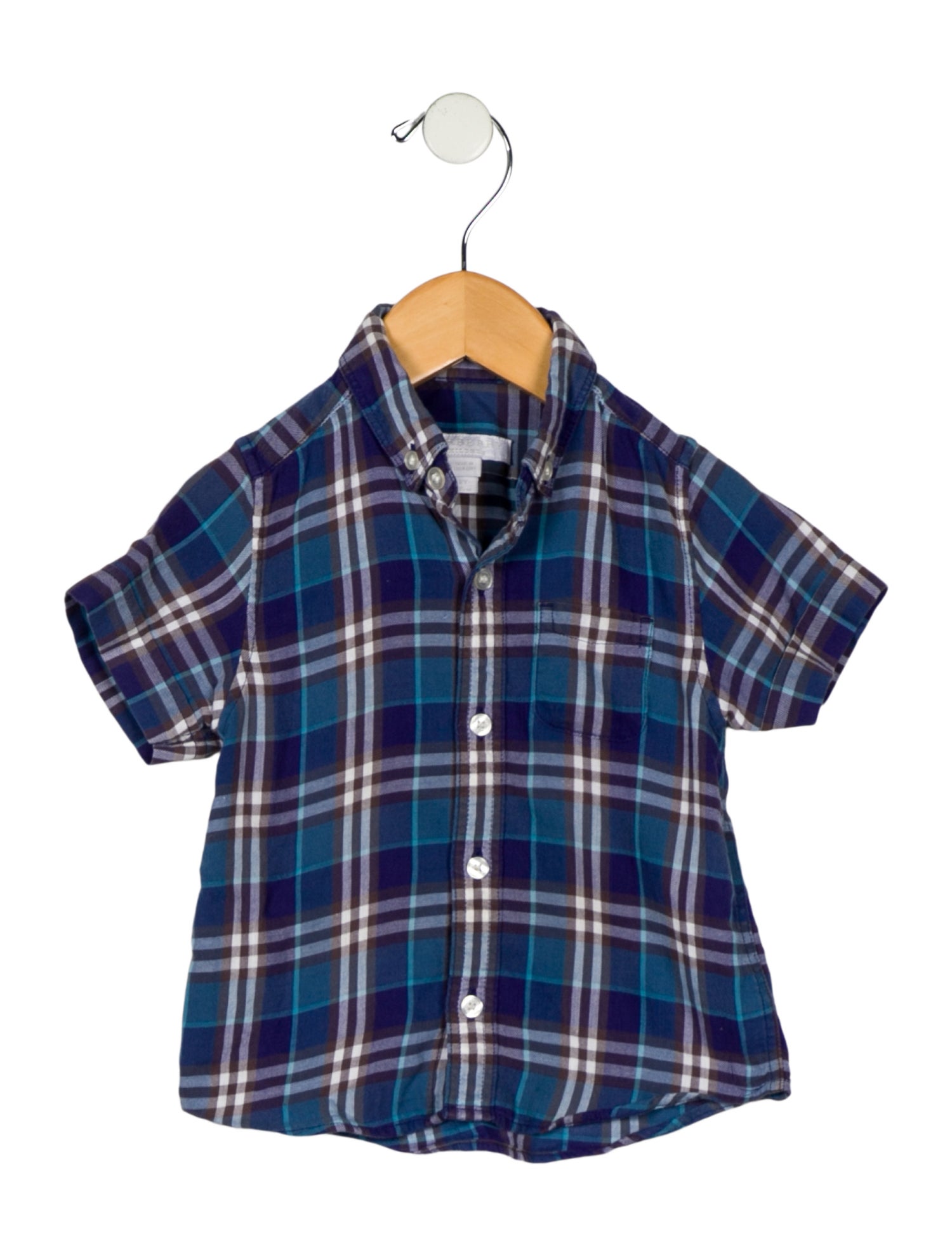 Burberry Short Sleeve Button Up Shirt