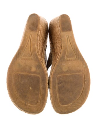 Burberry Exploded Check Pattern Leather Espadrilles