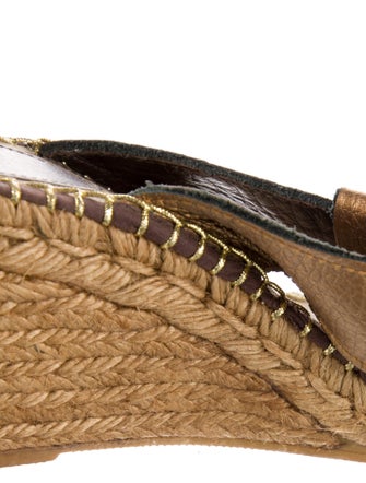 Burberry Exploded Check Pattern Leather Espadrilles