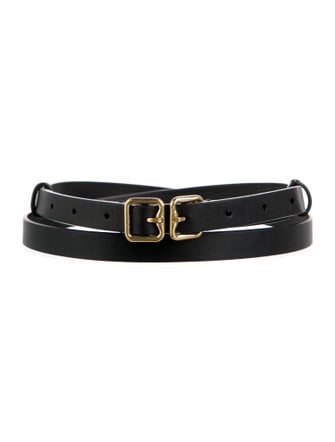 Burberry Skinny Leather Belt