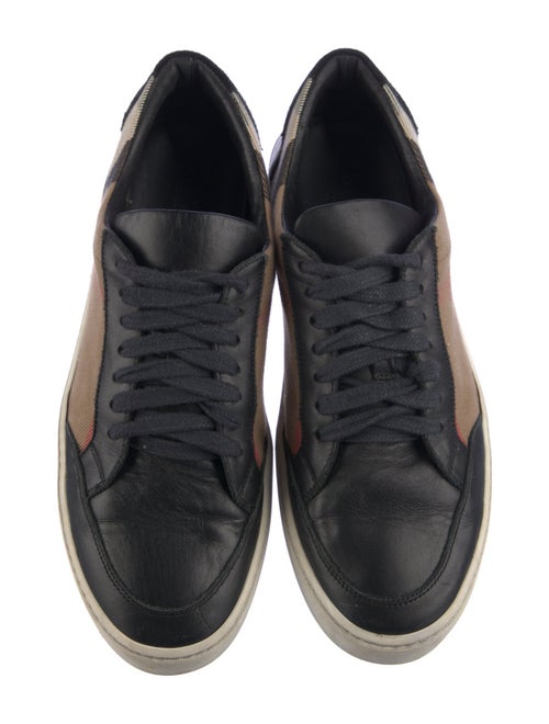 Burberry Exploded Check Pattern Canvas Sneakers