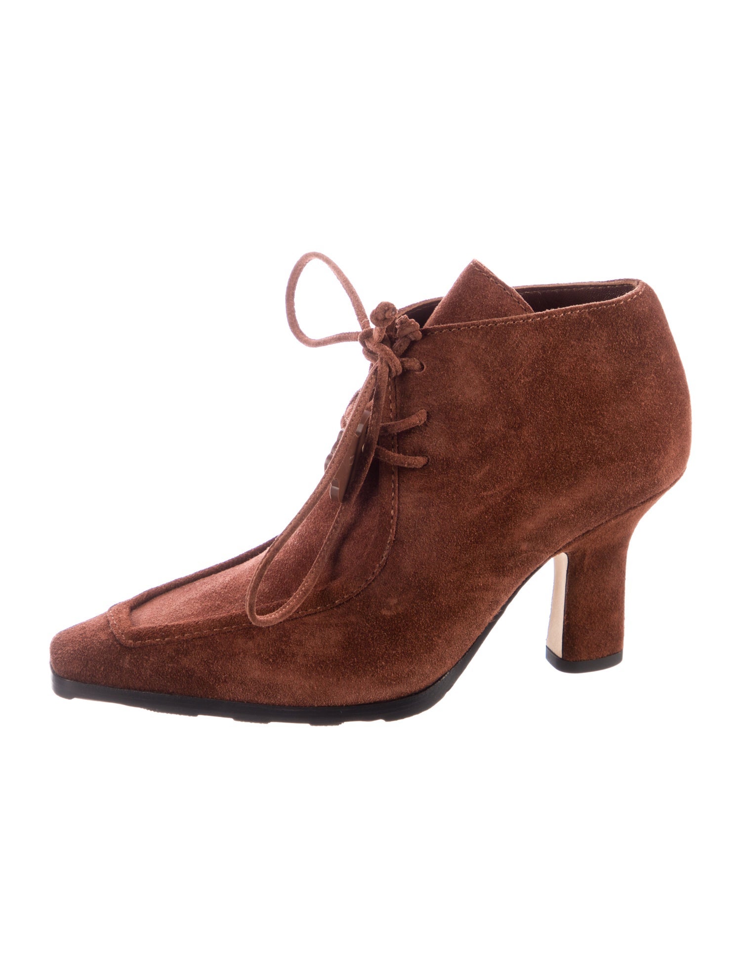 Burberry Suede Lace-Up Boots