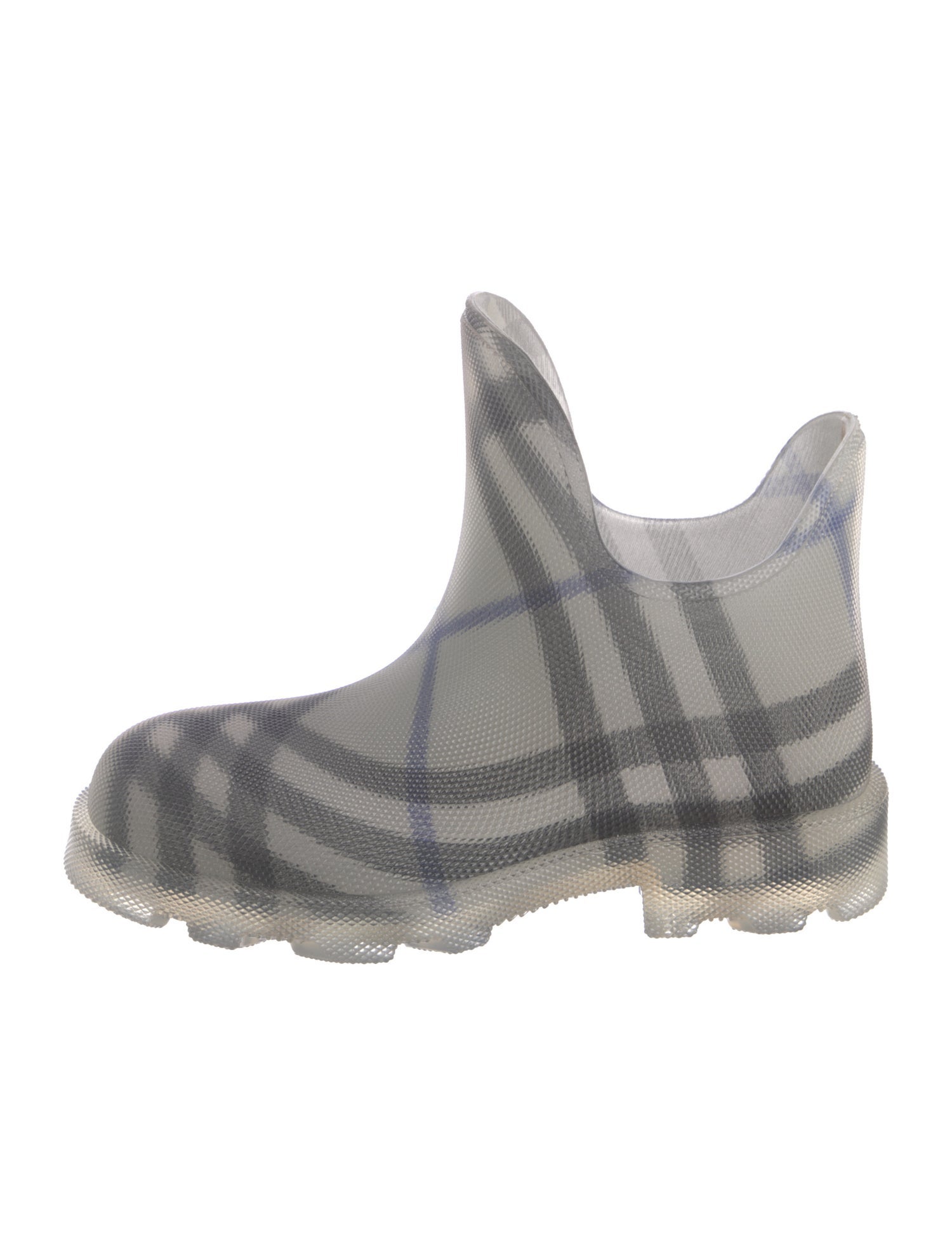 Burberry Nova Check Pattern Rubber Rain Boots w/ Tags