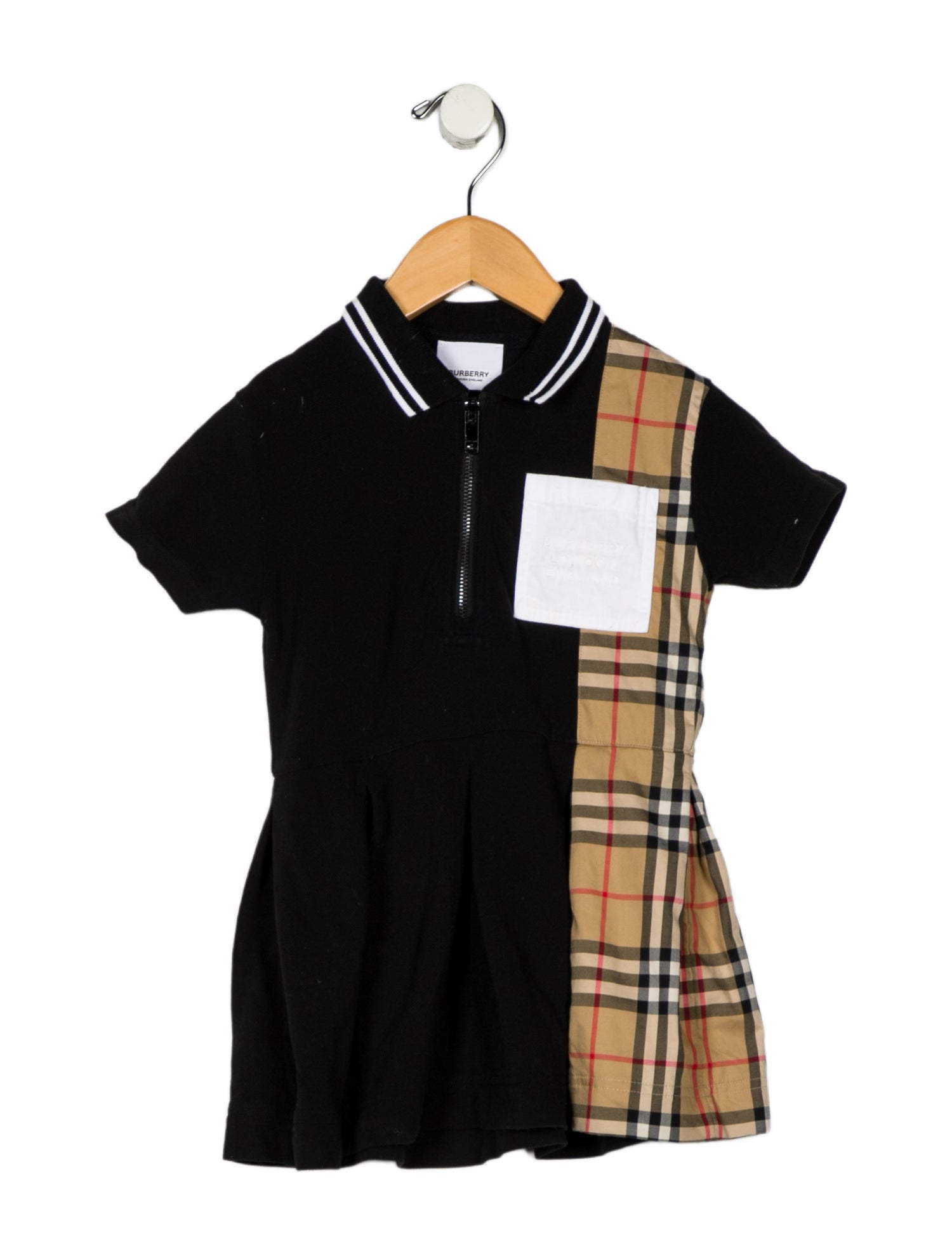 Burberry Toddler Girls' Pattern Printed Short-Sleeve Pleated Dress