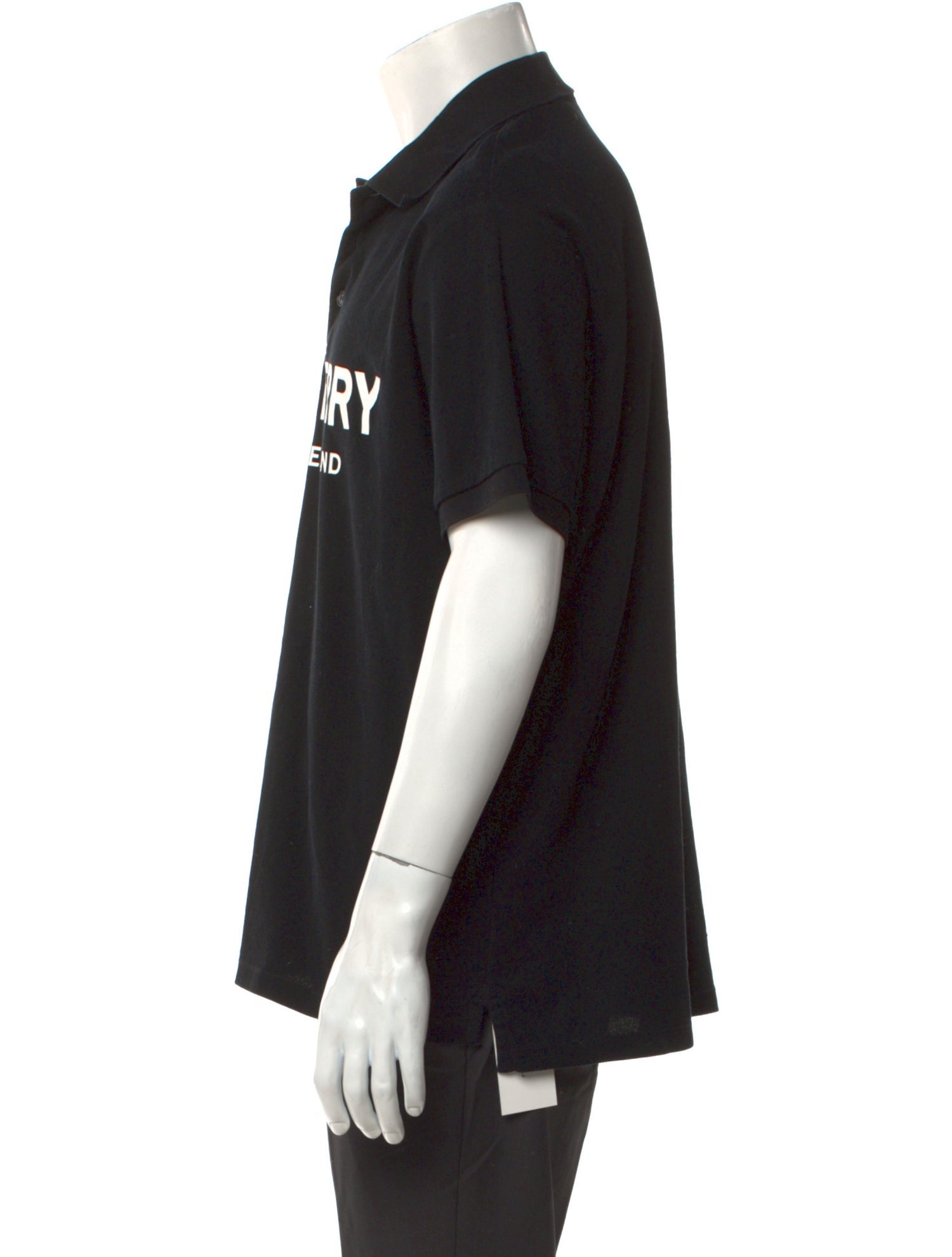 Burberry Graphic Print Collar Polo Shirt