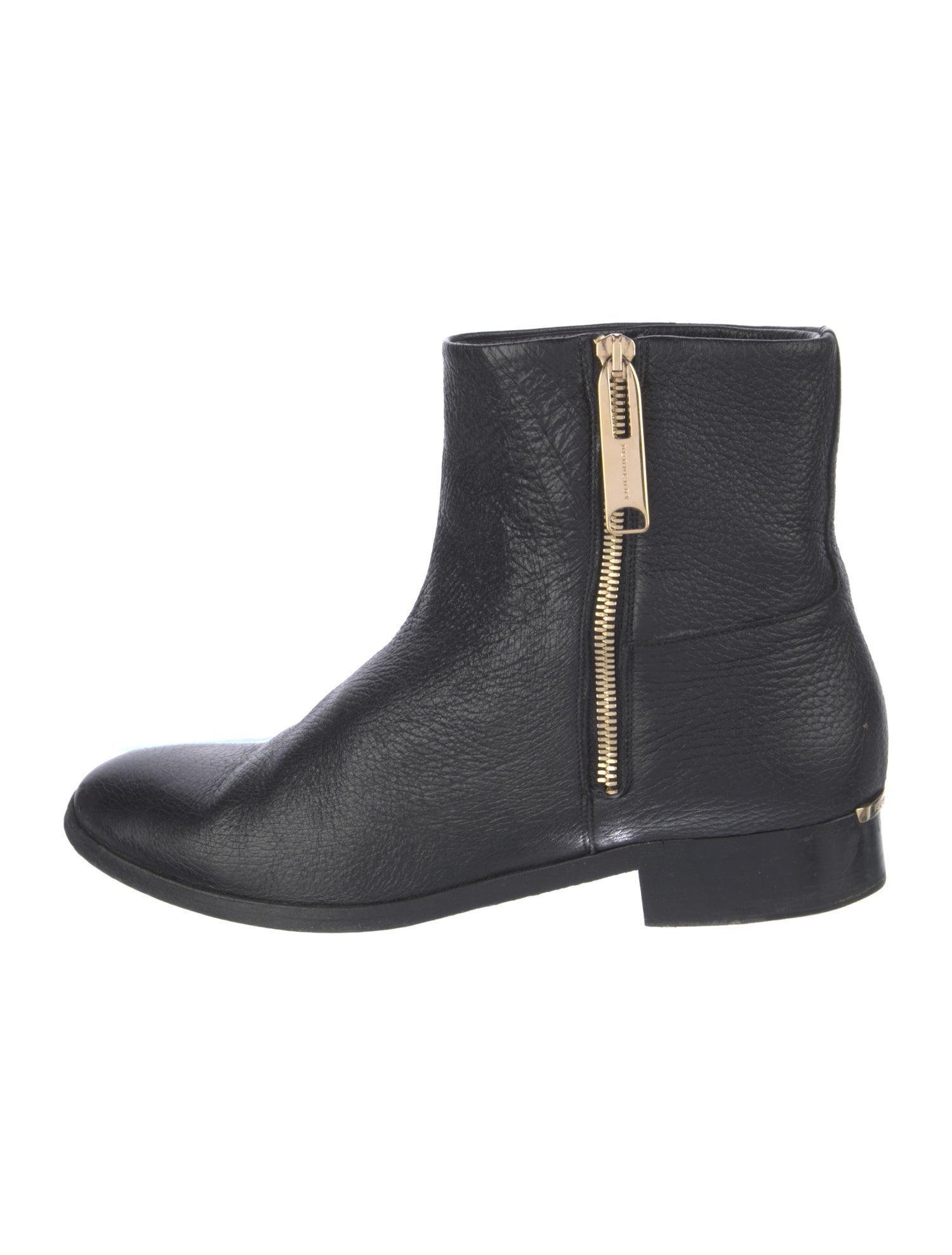 Burberry Leather Moto Boots