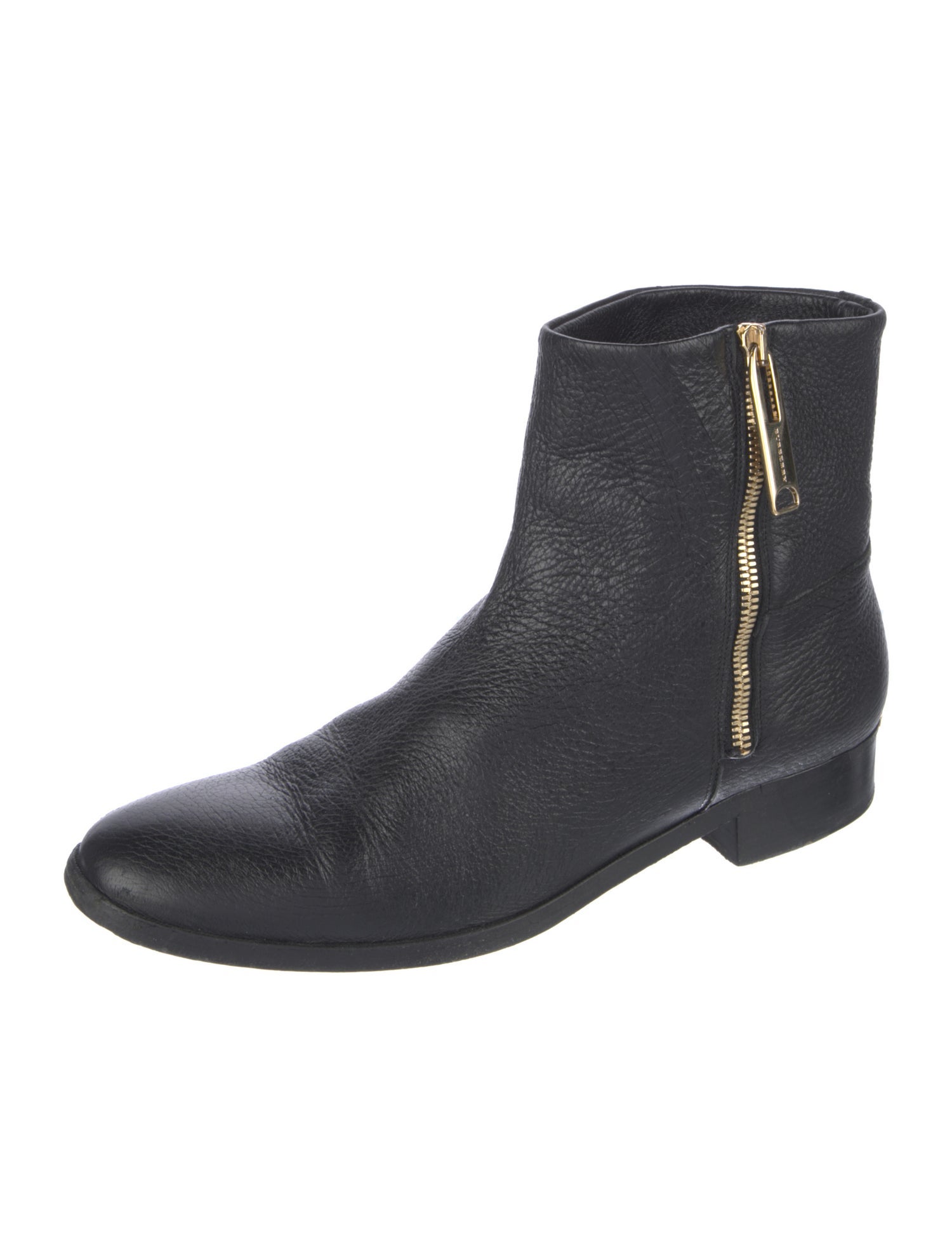 Burberry Leather Moto Boots