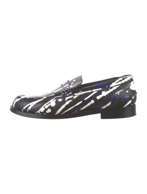 Burberry Leather Printed Loafers