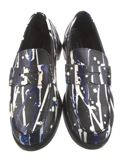 Burberry Leather Printed Loafers