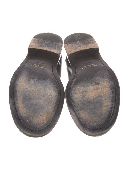 Burberry Leather Printed Loafers