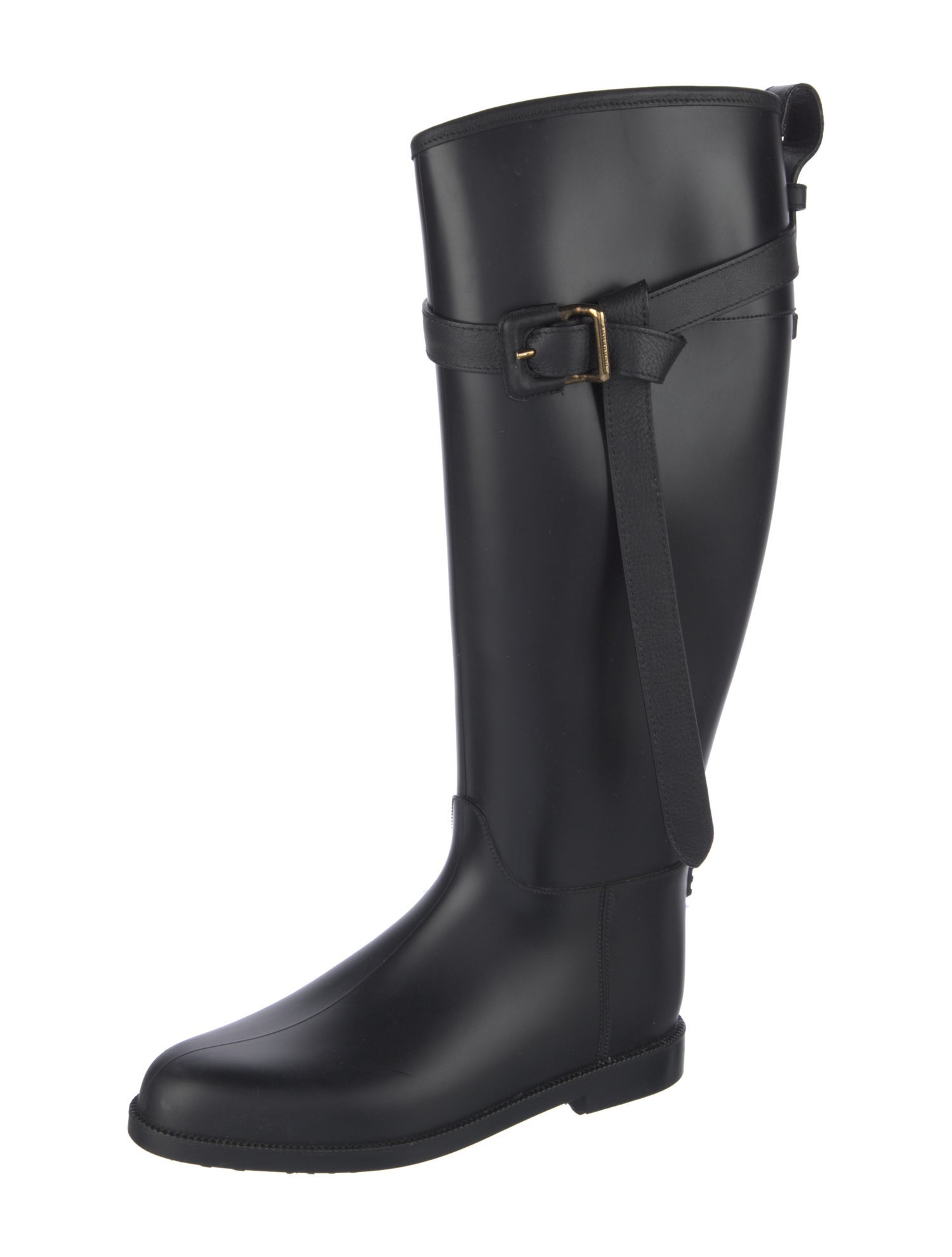 Burberry Nova Check Pattern Rubber Rain Boots