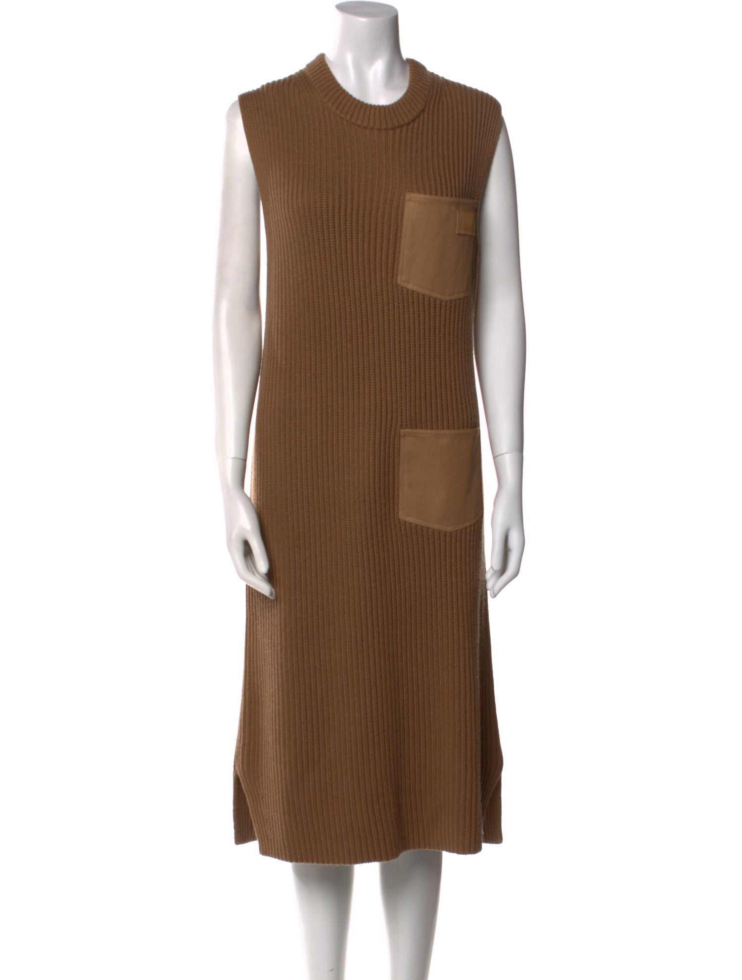 Burberry Cashmere Midi Length Dress