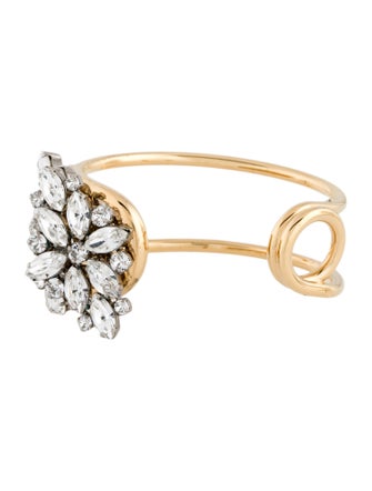 Burberry Crystal Daisy Pin Cuff Bracelet