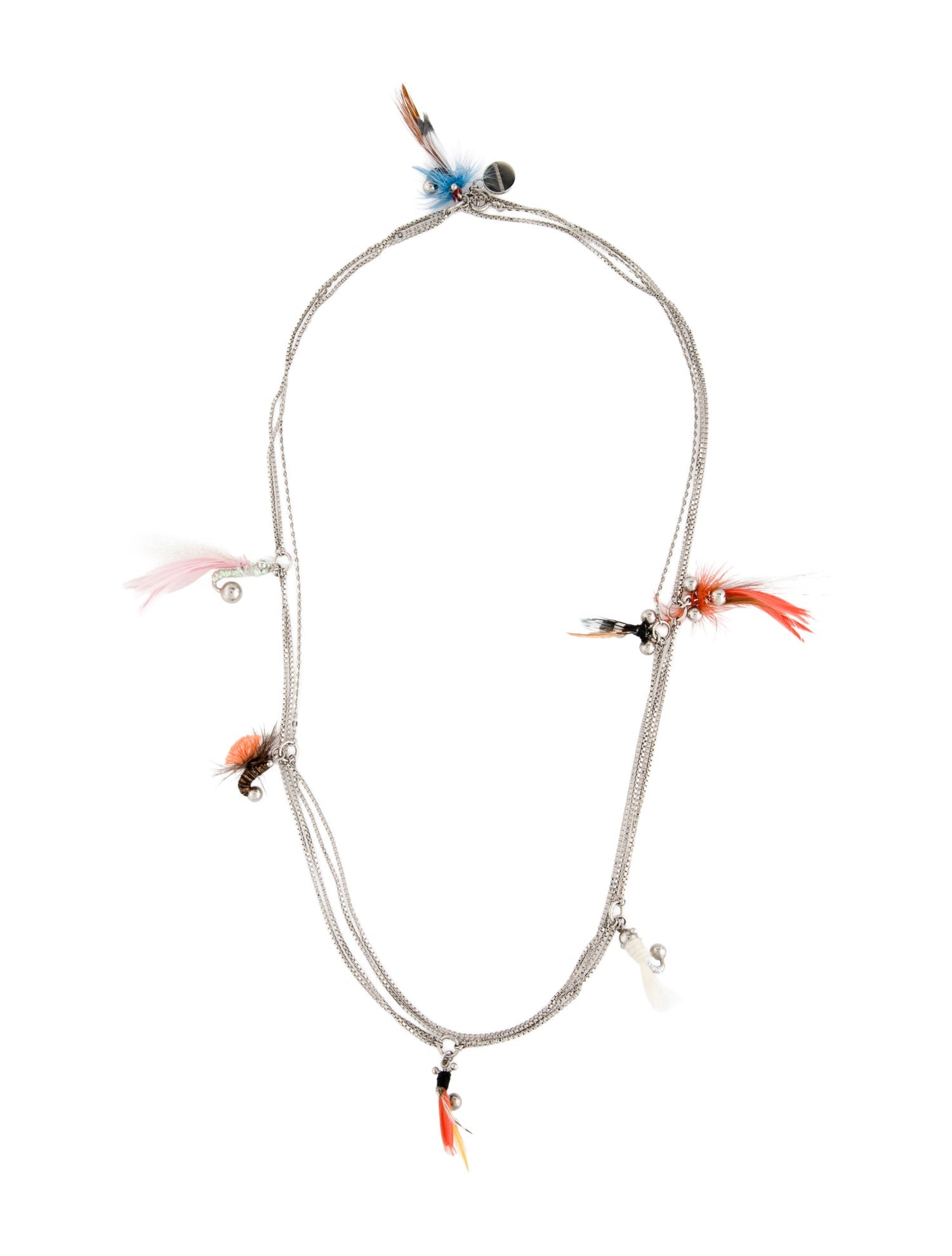 Burberry Station Feather Necklace