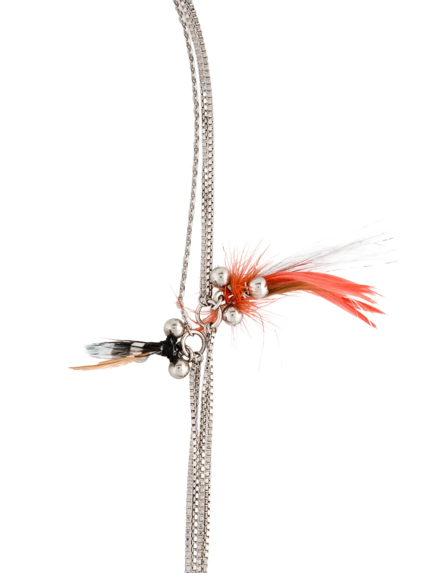 Burberry Station Feather Necklace