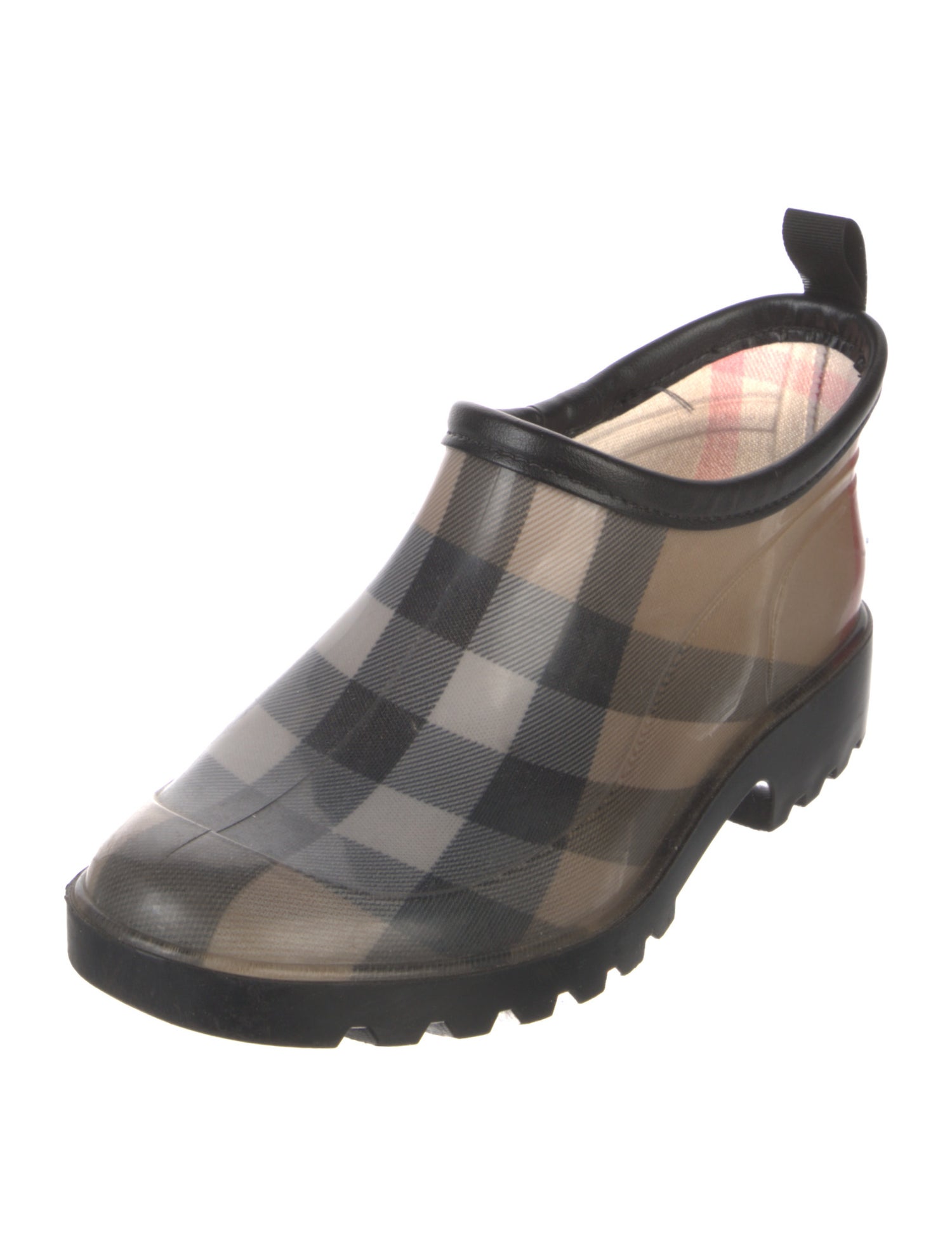 Burberry House Check Pattern Rubber Rain Boots