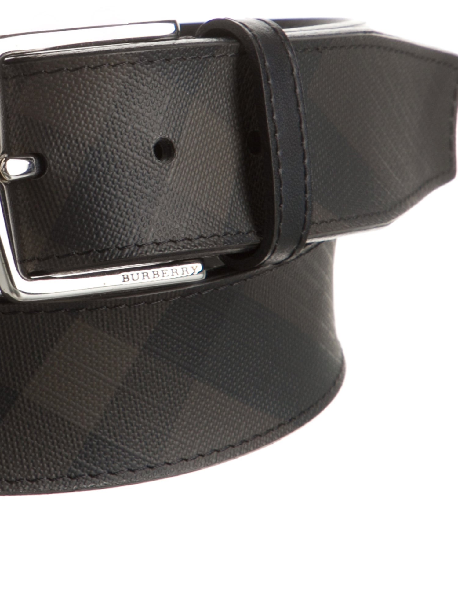 Burberry Smoked Check Pattern Belt