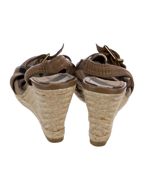 Burberry Canvas Plaid Print Espadrilles
