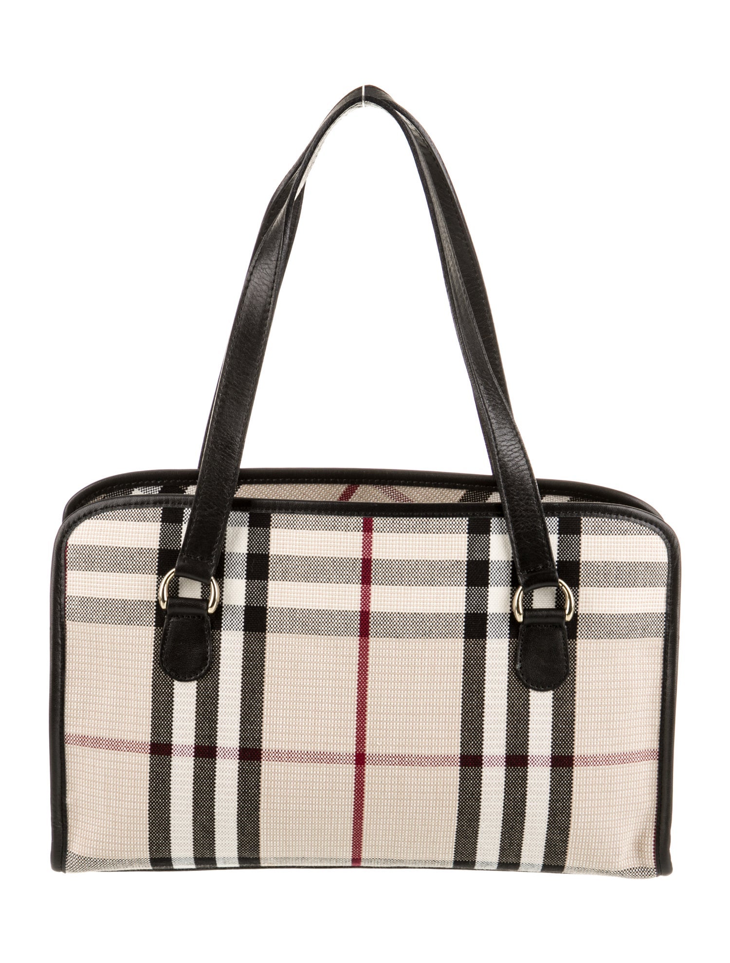 Burberry Canvas Top Handle Bag