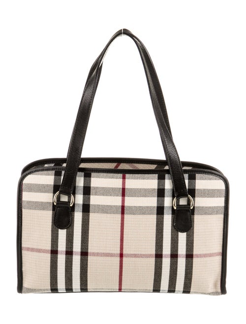 Burberry Canvas Top Handle Bag