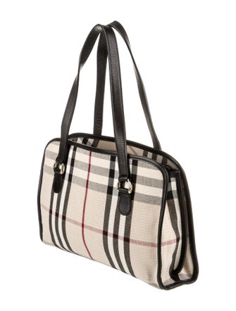Burberry Canvas Top Handle Bag