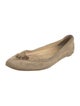 Burberry Suede Lasercut Accents Ballet Flats