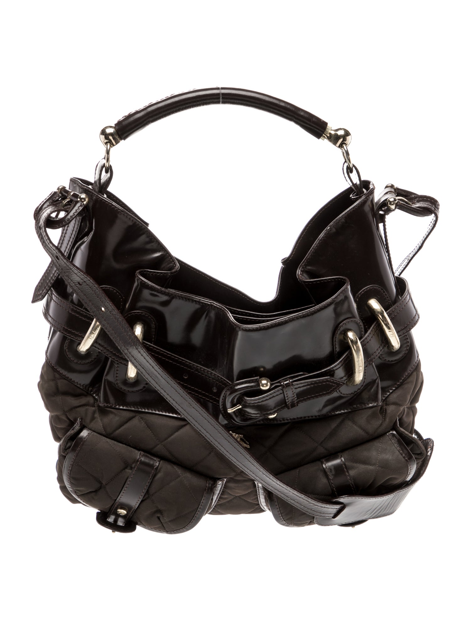 Burberry Quilted Top Handle Bag