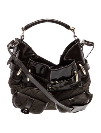 Burberry Quilted Top Handle Bag
