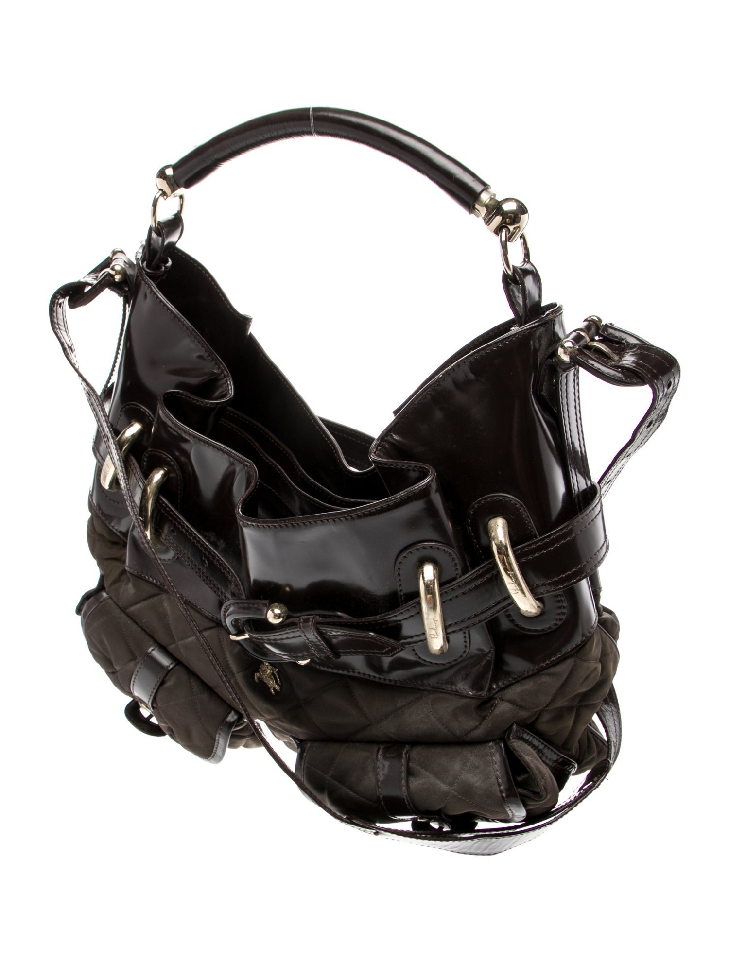 Burberry Quilted Top Handle Bag