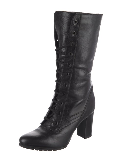 Burberry Leather Lace-Up Boots