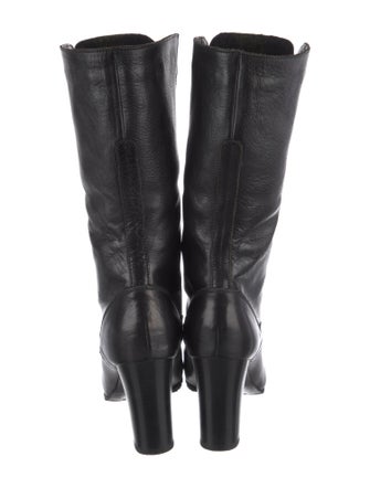 Burberry Leather Lace-Up Boots