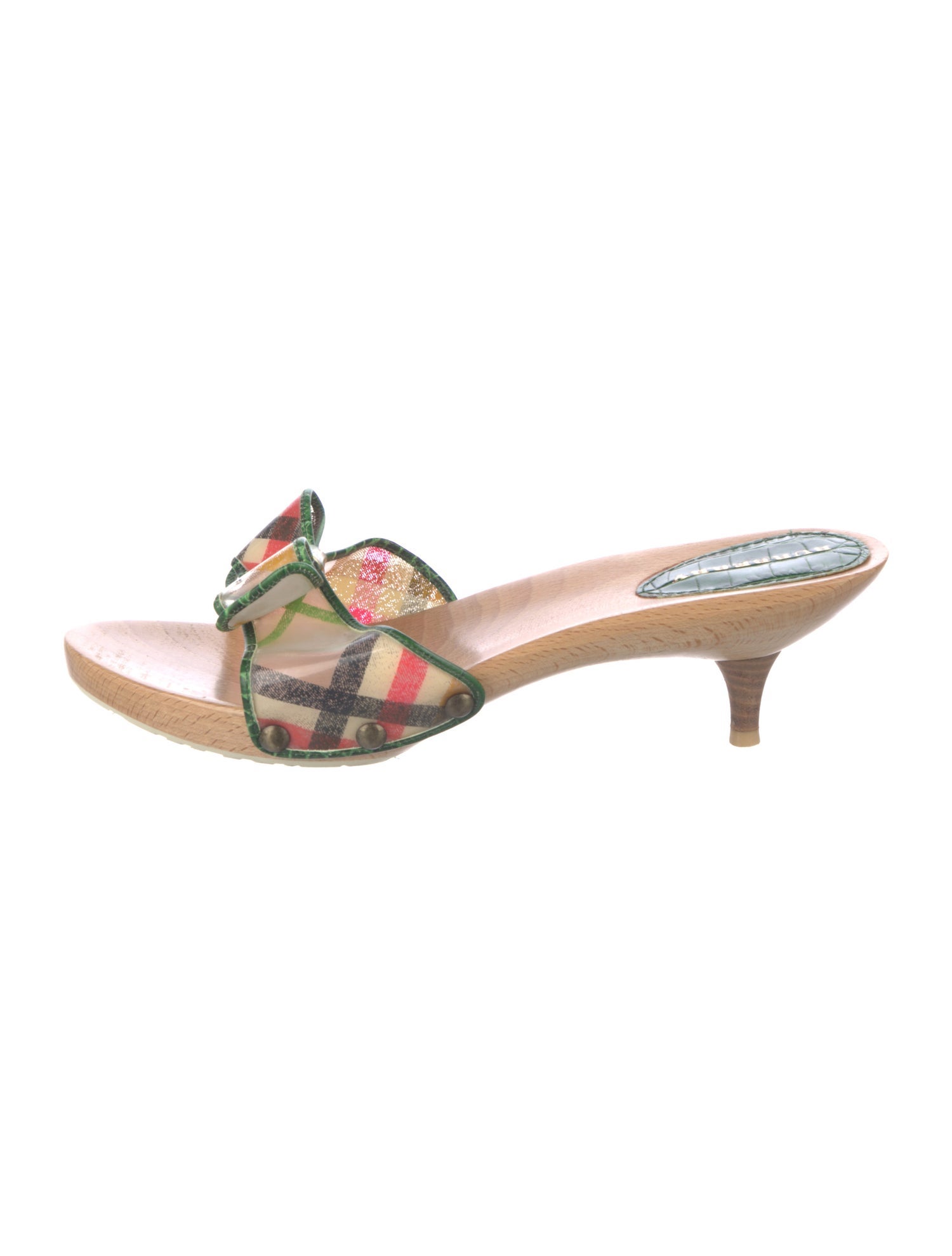 Burberry PVC Printed Slides