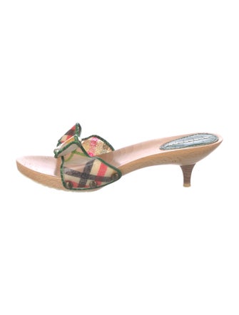 Burberry PVC Printed Slides