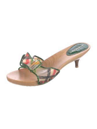 Burberry PVC Printed Slides