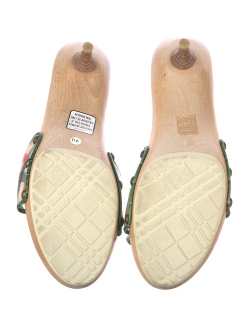 Burberry PVC Printed Slides