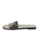Burberry TB Monogram Leather Slides