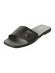 Burberry TB Monogram Leather Slides
