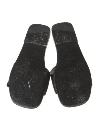 Burberry TB Monogram Leather Slides