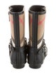 Burberry Nova Check Pattern Rubber Rain Boots