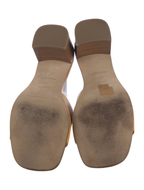 Burberry TB Monogram Leather Slides