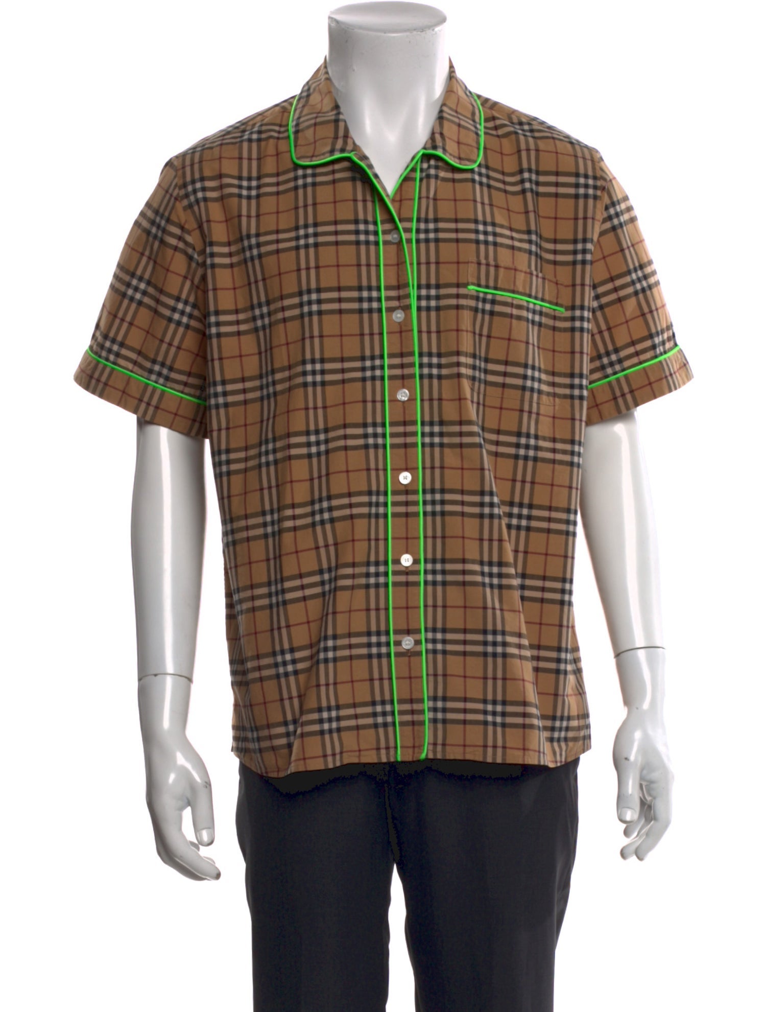 Burberry House Check Pattern Short Sleeve Shirt