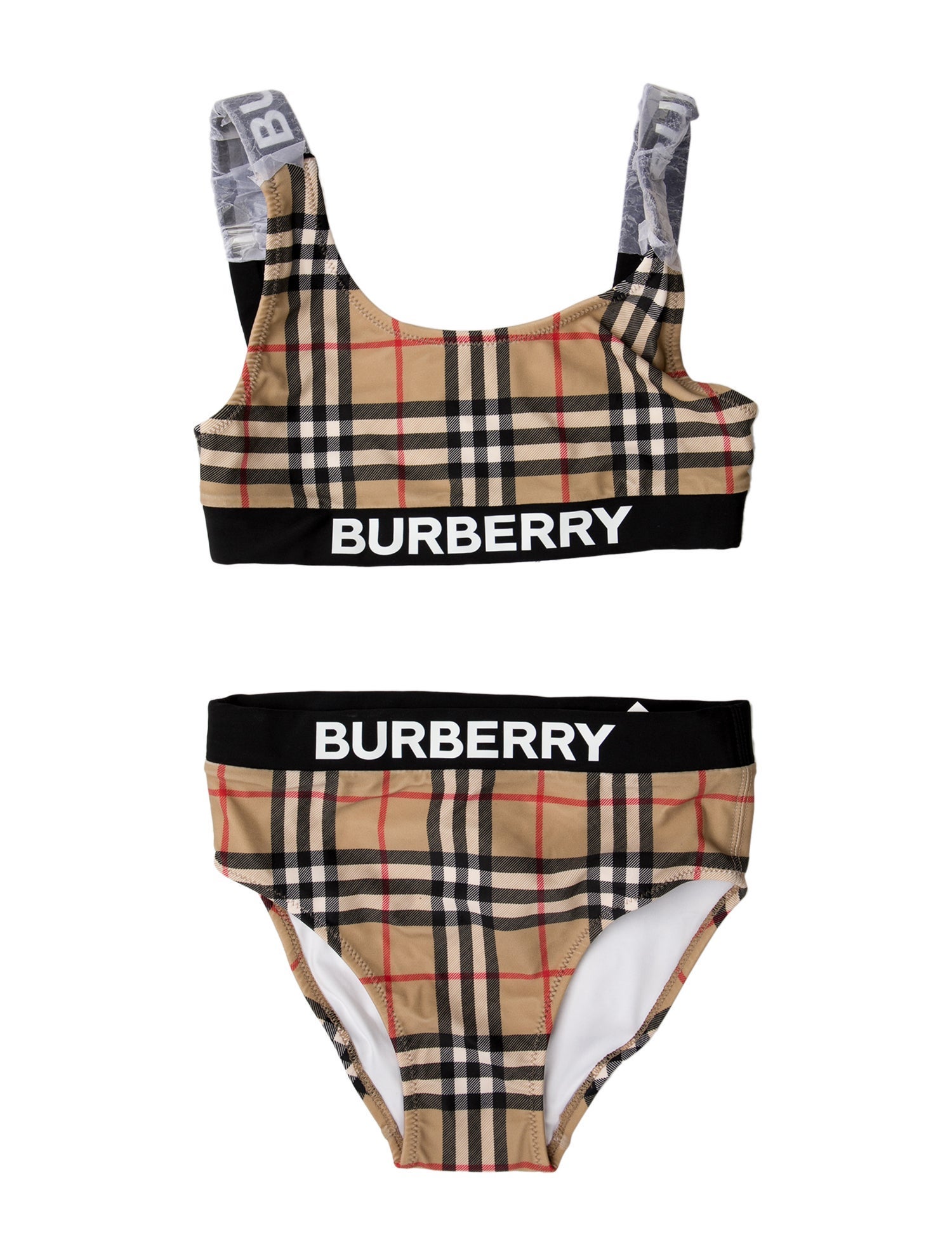 Burberry Plaid Print Bikini w/ Tags